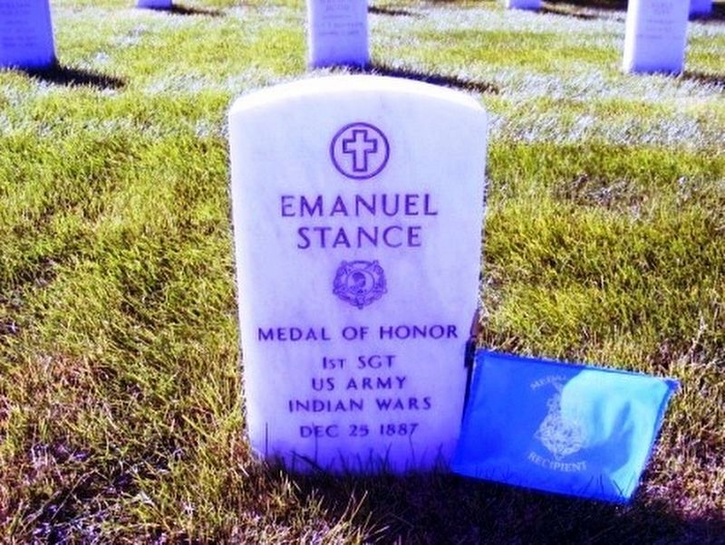 Emanual Stance Grave Marker. Click for full size. Emanual Stance Grave Marker image. Click for full size.