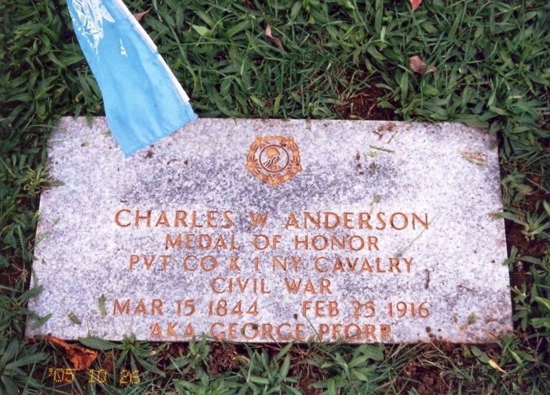 Charles W. Anderson Grave Marker image. Click for full size.