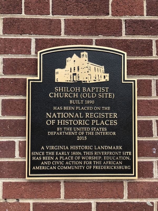 Shiloh Baptist Church (Old Site) Marker image. Click for full size.