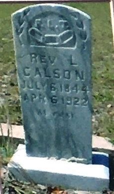 Photo Insert Left: Rev. Colson headstone image. Click for full size.