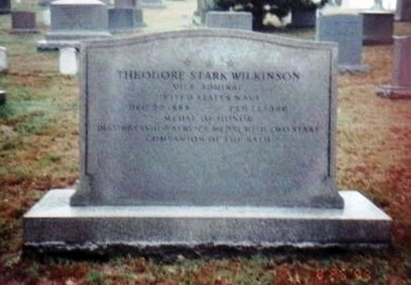 Theodore S. Wilkinson Jr. Grave Marker image. Click for full size.