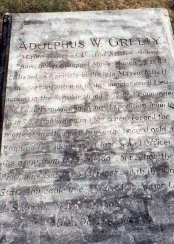 Adolphus W. Greely Grave Marker image. Click for full size.