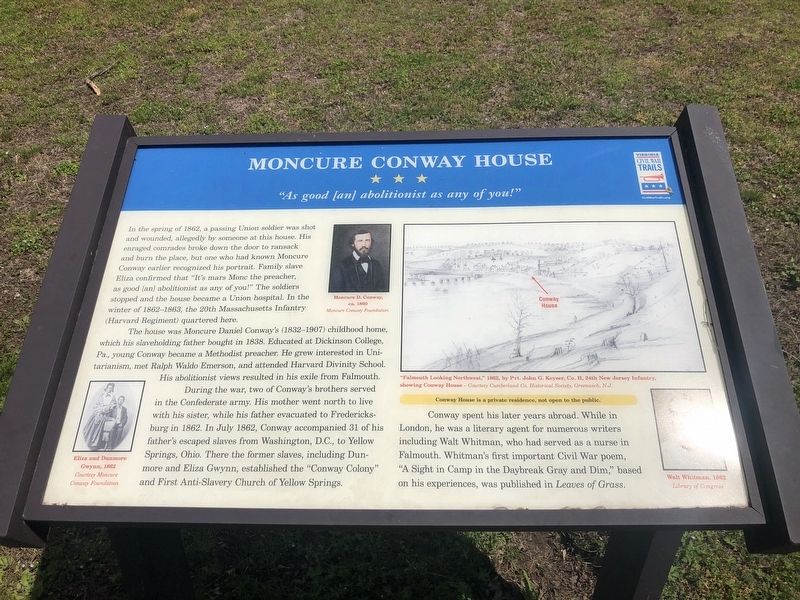 Moncure Conway House Marker image. Click for full size.
