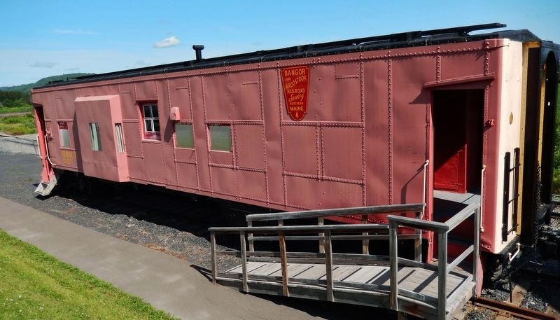 Bangor & Aroostook Railroad Caboose image. Click for full size.