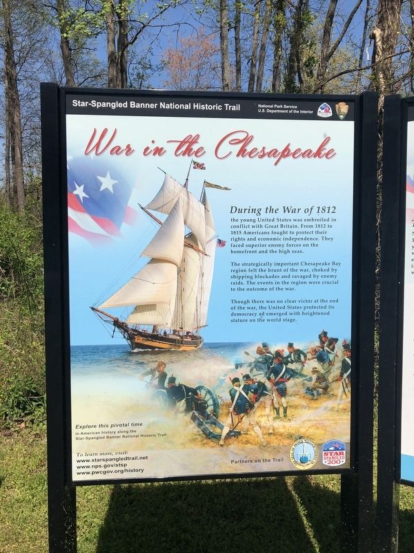 War in the Chesapeake Marker [Left Panel] image. Click for full size.