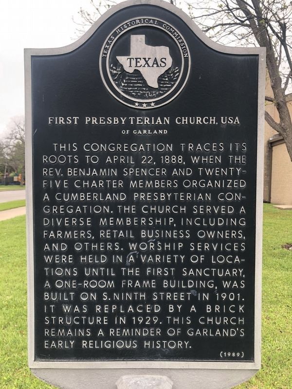 First Presbyterian Church, USA Marker. Click for full size. First Presbyterian Church, USA Marker image. Click for full size.