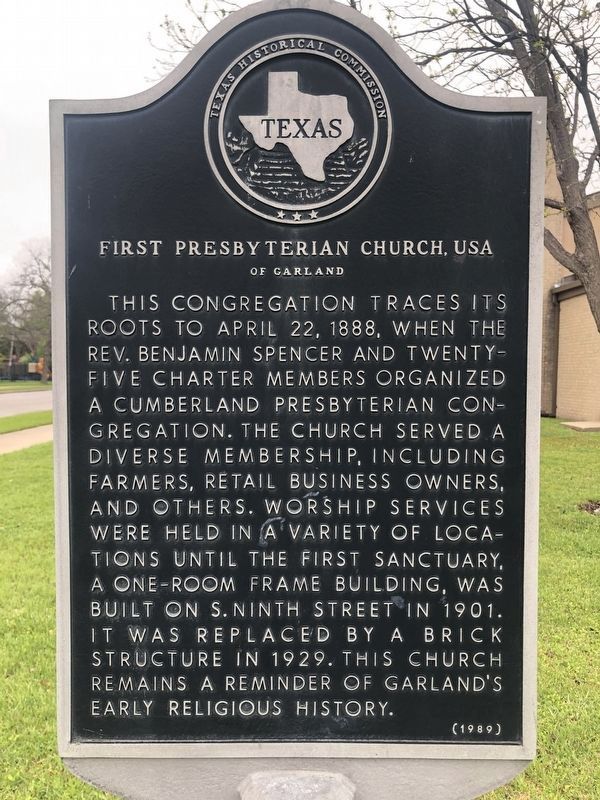 First Presbyterian Church, USA Marker image. Click for full size.