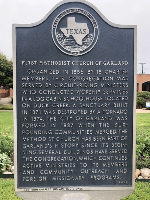 First Methodist Church of Garland Marker. Click for full size. First Methodist Church of Garland Marker image. Click for full size.