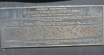Carbon Tabernacle Marker image. Click for full size.
