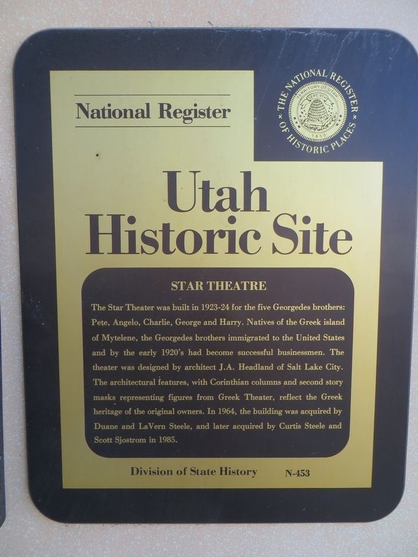 Star Theatre Marker image. Click for full size.