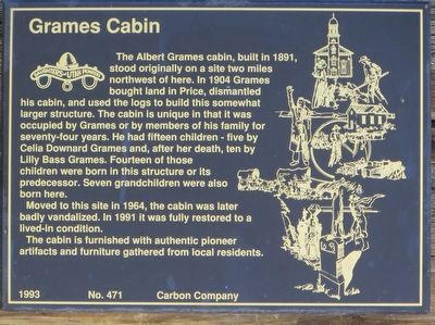Grames Cabin Marker image. Click for full size.