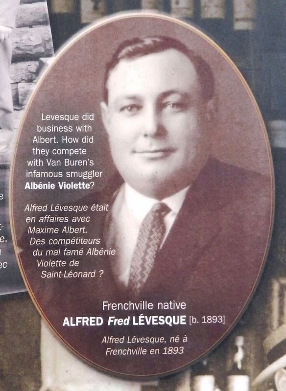 Marker detail: Alfred Lévesque image. Click for full size.