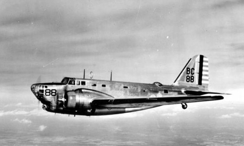 Douglas B-18A in prewar markings. image. Click for full size.