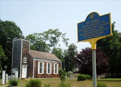 St. John's Marker. Click for full size. St. John's Marker image. Click for full size.