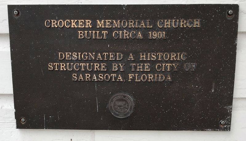 Crocker Memorial Church Marker image. Click for full size.