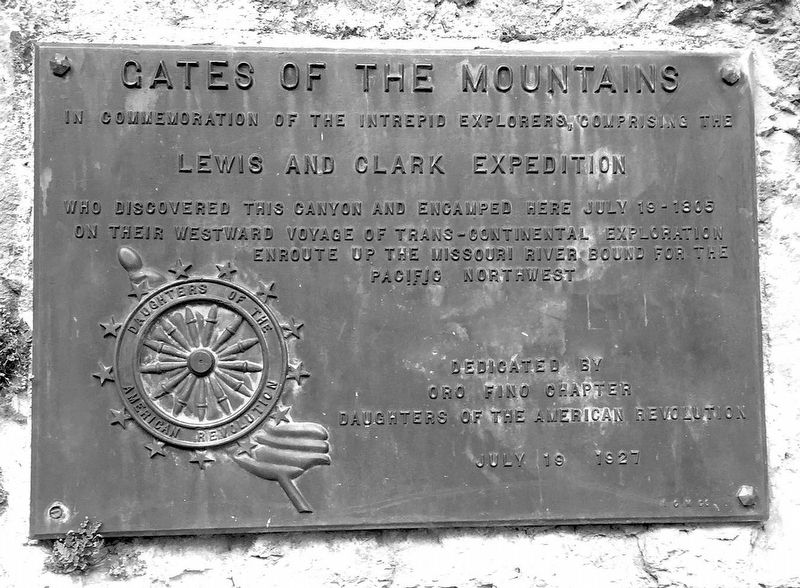 Gates of the Mountain Marker image. Click for full size.