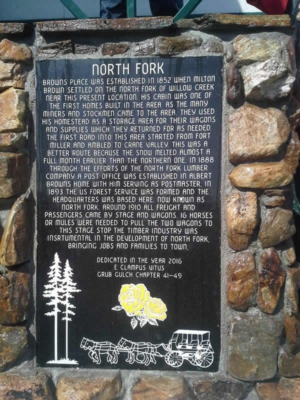 North Fork Marker image. Click for full size.