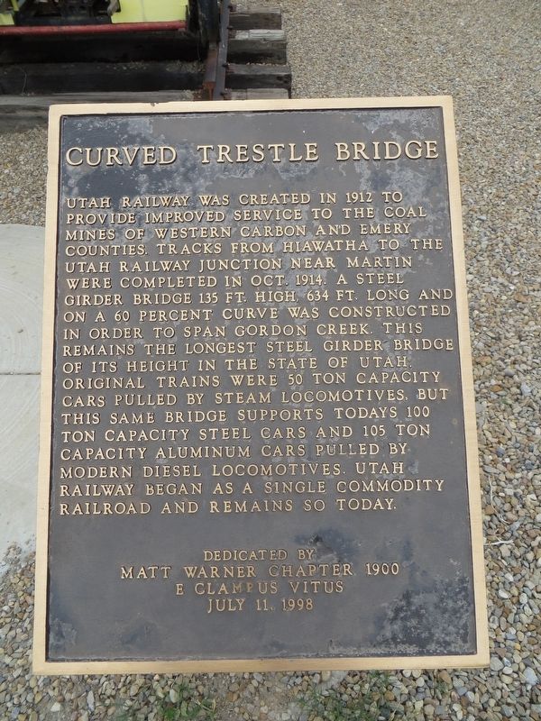 Curved Trestle Bridge Marker image. Click for full size.