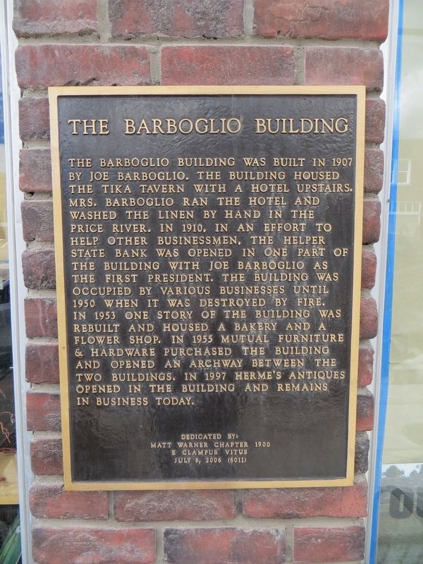 The Barboglio Building Marker image. Click for full size.