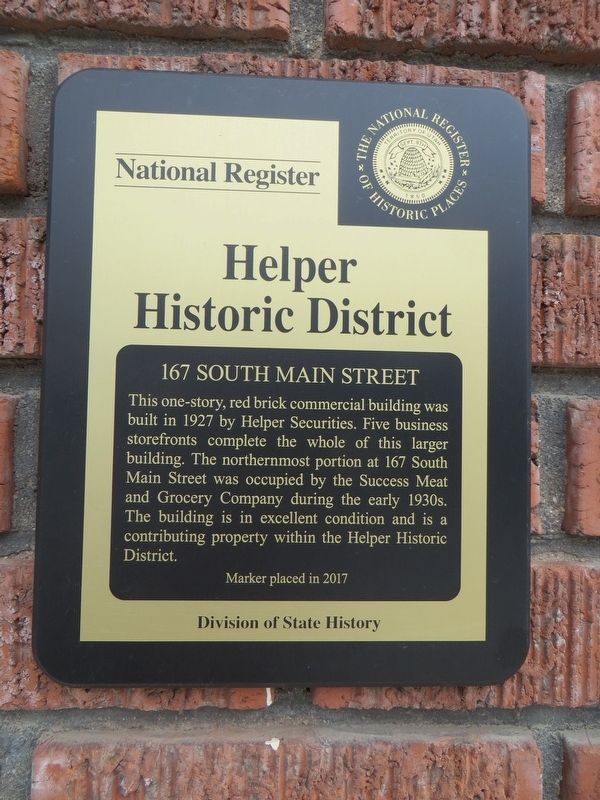 167 South Main Street Marker image. Click for full size.