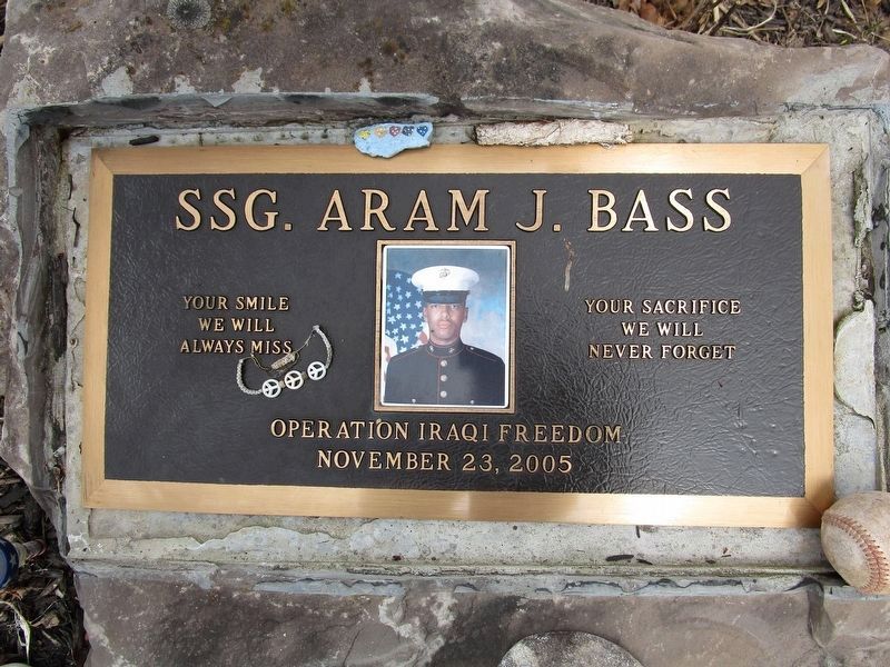 SSG. Aram J. Bass Memorial image. Click for full size.
