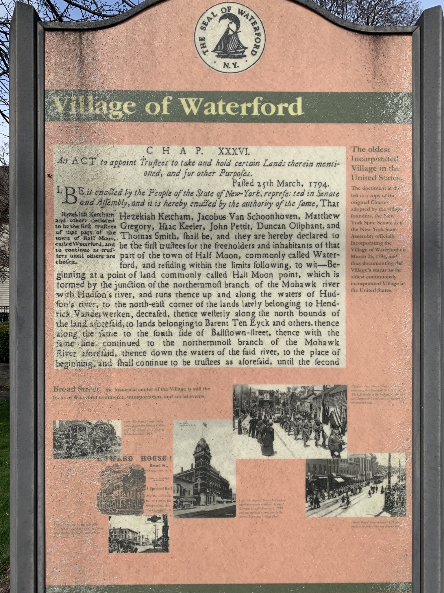 Village of Waterford Marker