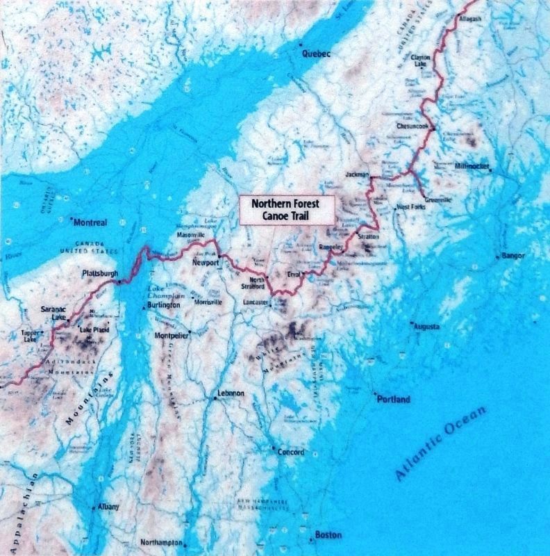 Marker detail: Waterways of the Northern Forest image. Click for full size.
