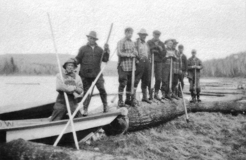 Marker detail: River Drivers on Allagash River image. Click for full size.