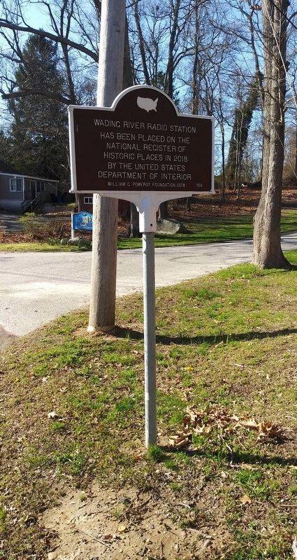 Wading River Radio Station Marker image. Click for full size.