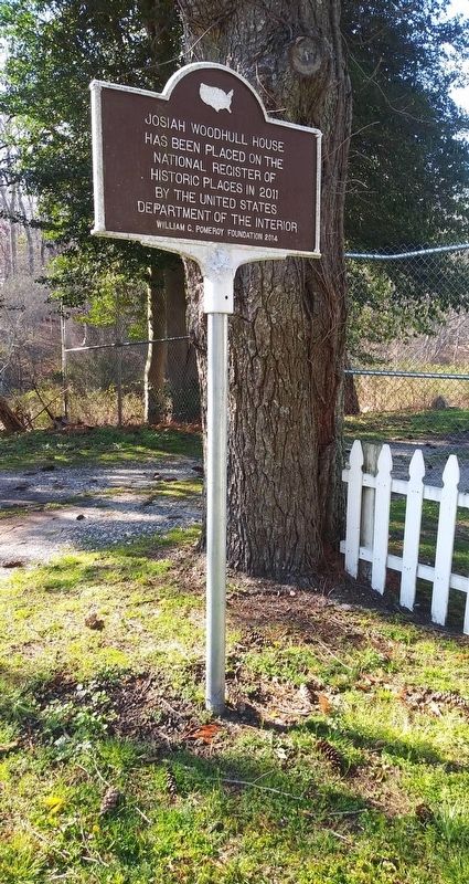 Josiah Woodhull House Marker image. Click for full size.