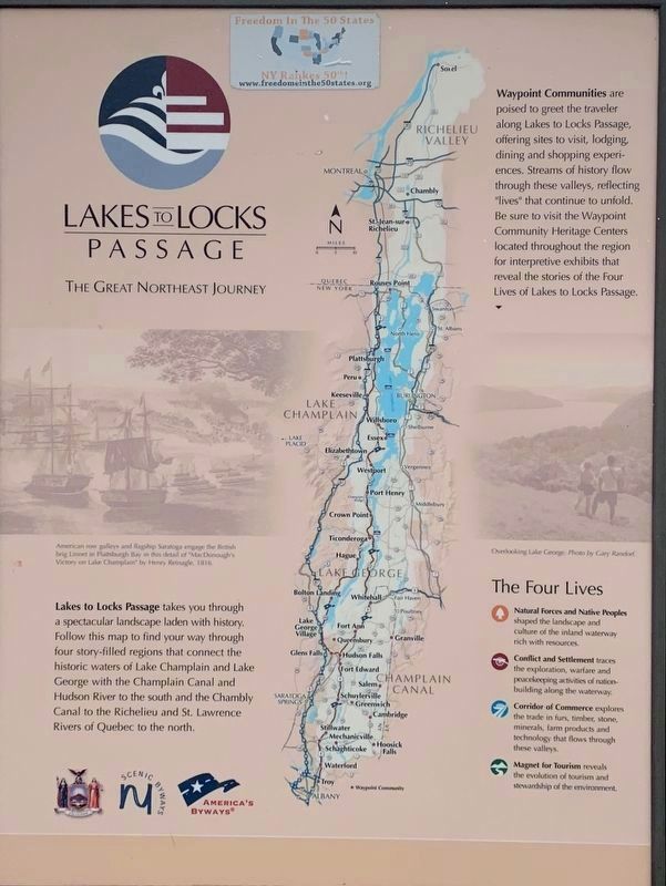 Lakes to Locks Passage Marker, Left Panel image. Click for full size.