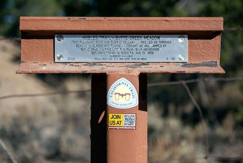 Nobles Trail - Butte Creek Meadow Marker image. Click for full size.
