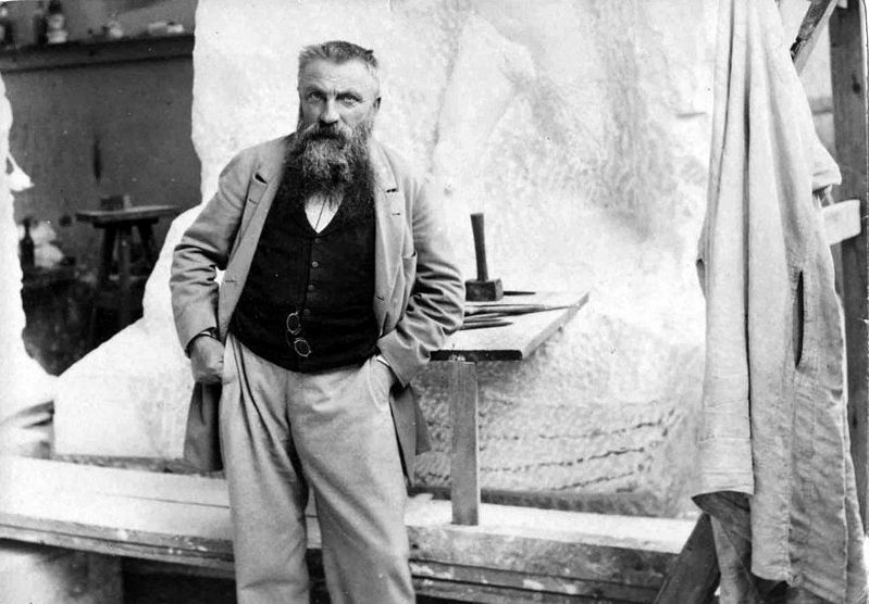 August Rodin photographed in his studio (1898) by Paul Franois Arnold Cardon a.k.a. Dornac image. Click for full size.