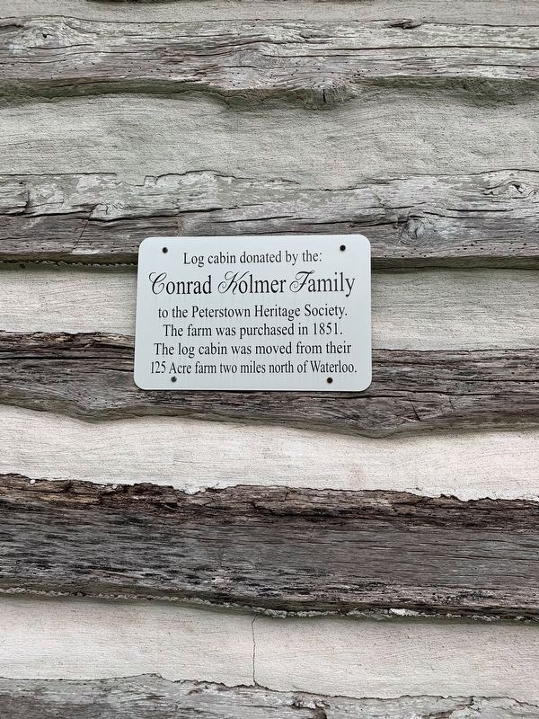 Kolmer Family Log Cabin Marker image. Click for full size.
