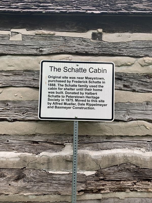 The Schatte Cabin Marker image. Click for full size.