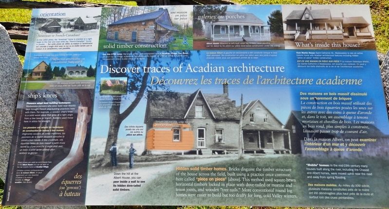 Discover Traces of Acadian Architecture Marker image. Click for full size.