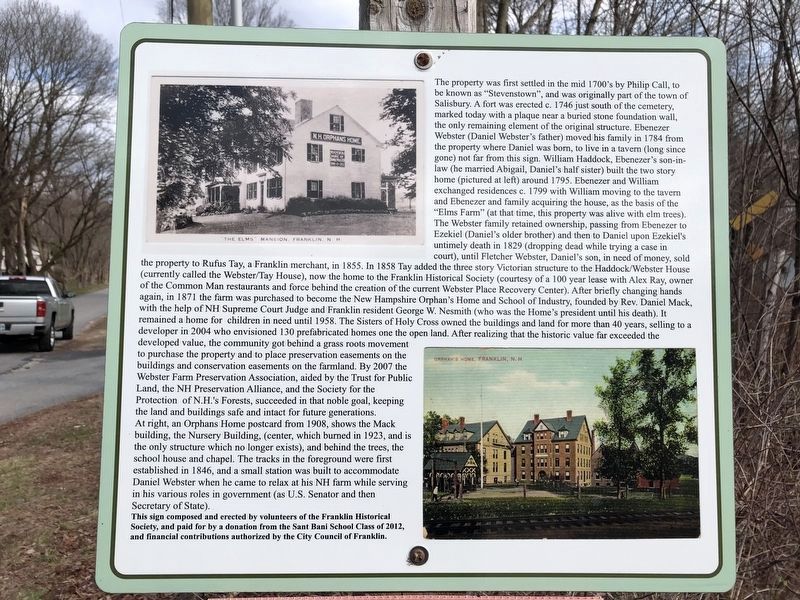 History of Elms Farm image. Click for full size.