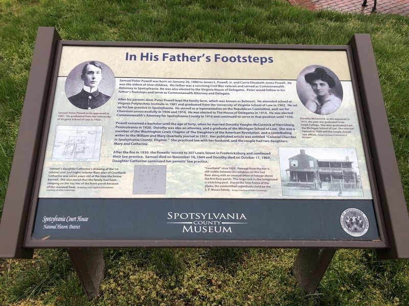 In His Father's Footsteps Marker image. Click for full size.