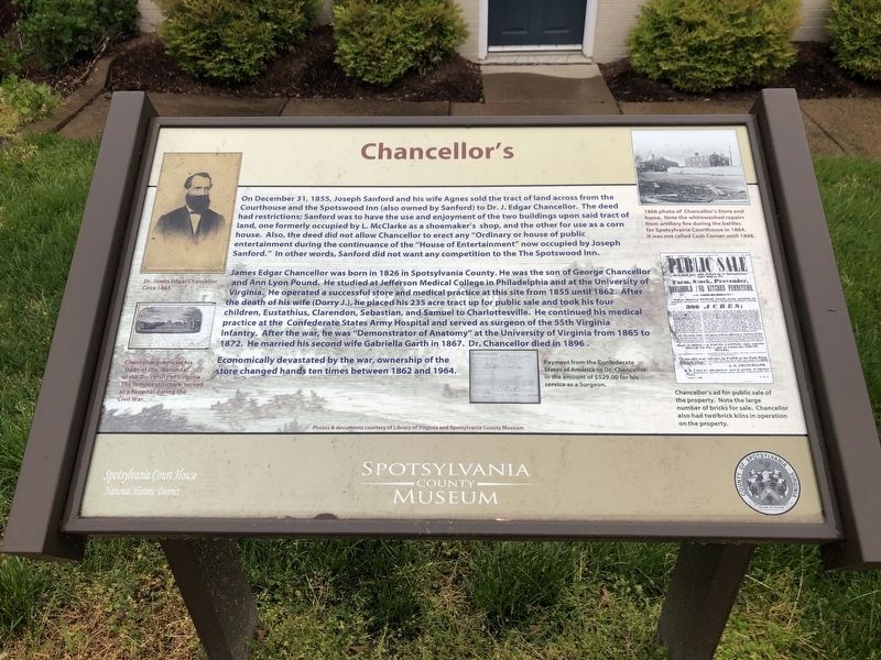 Chancellor's Marker image. Click for full size.