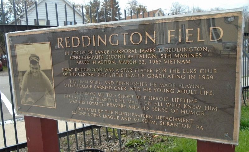 Reddington Field Marker image. Click for full size.