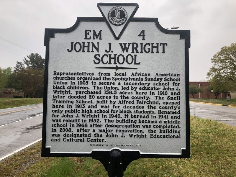 John J. Wright School Marker image. Click for full size.