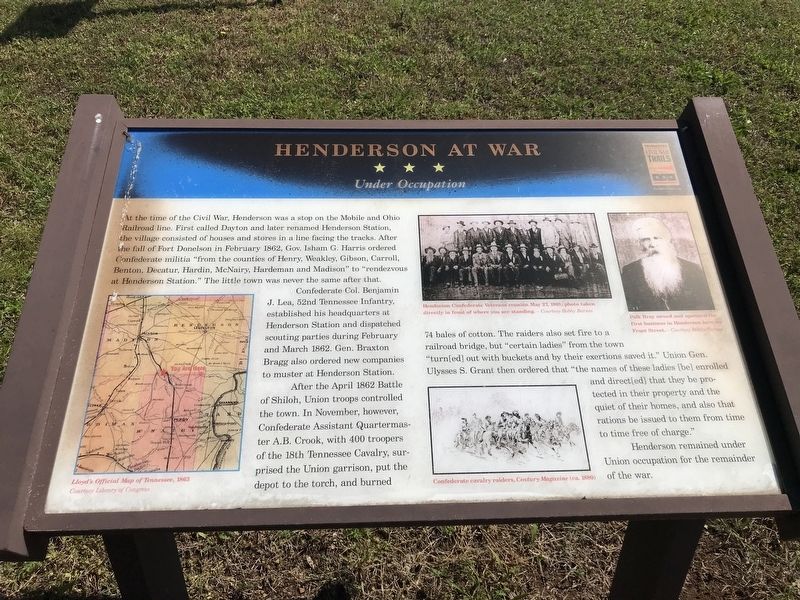 Henderson at War Marker image. Click for full size.