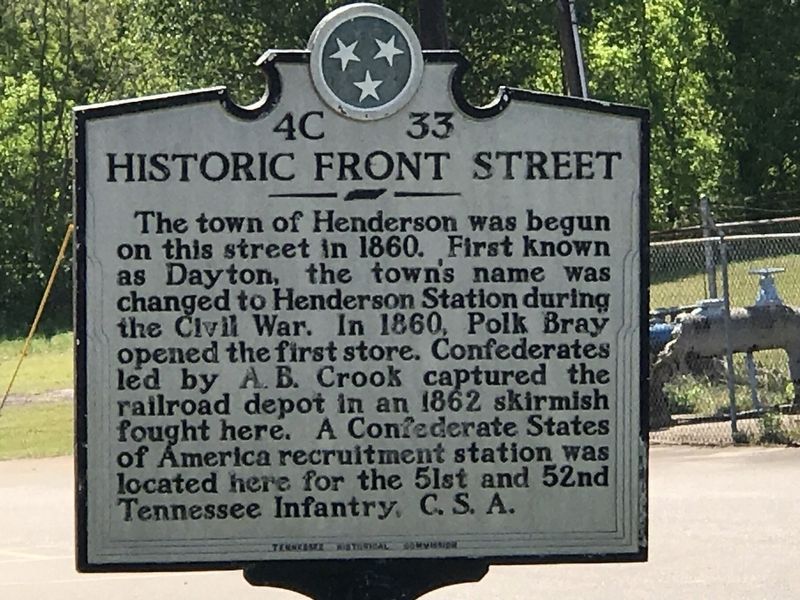 Historic Front Street Marker image. Click for full size.