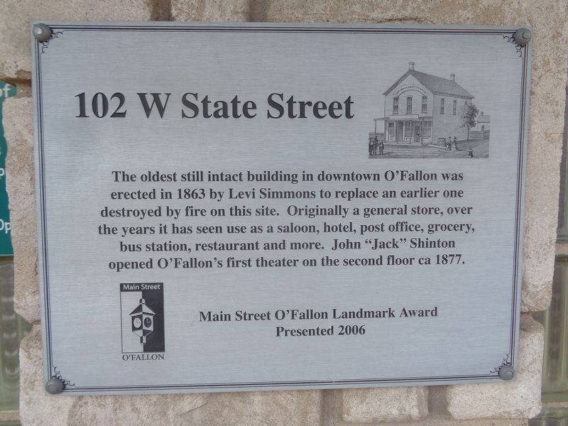102 W State Street Marker image. Click for full size.