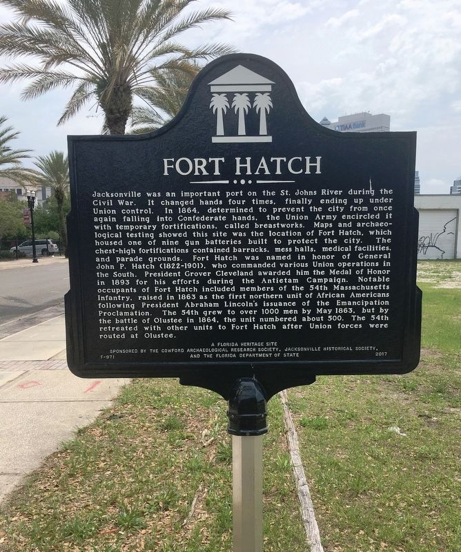 Fort Hatch Marker image. Click for full size.