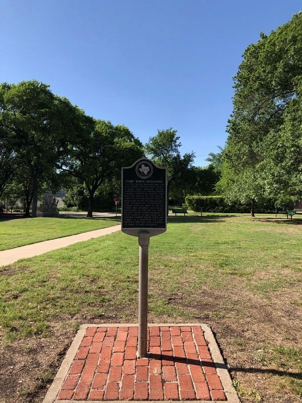 Camp Bowie Boulevard Marker image. Click for full size.