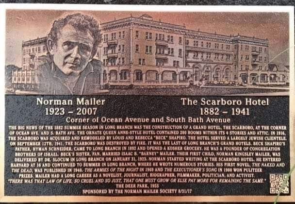 Norman Mailer/Scarboro Hotel Marker image. Click for full size.