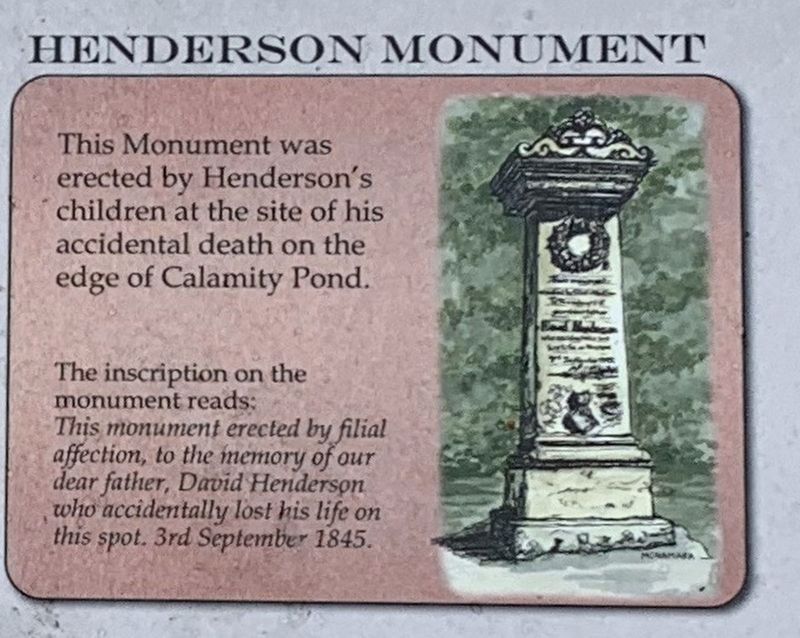 Henderson Monument. Click for full size. Henderson Monument image. Click for full size.
