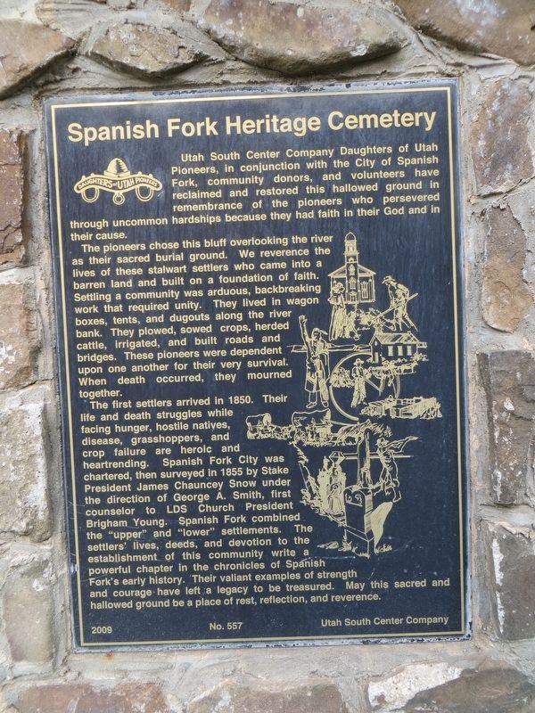 Spanish Fork Heritage Cemetery Marker image. Click for full size.