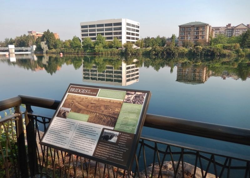 Bridges in Spokane Marker. Click for full size. Bridges in Spokane Marker image. Click for full size.